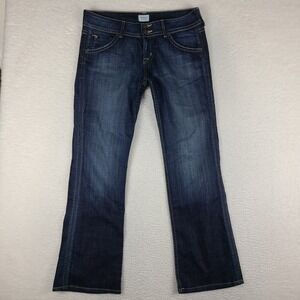 Hudson Jeans Womens 32x31 Blue Boot Cut Dark Wash Denim Style wp170dha